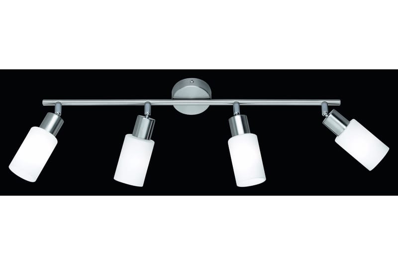 Mars Spotlight 4L E14 borstad stål/ vit, Borstad stål/Vit