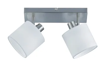 Tommy Spotlight 2L  E14 borstad stål/ vit - Borstad stål/Vit - Belysning & el - Ljuskällor & glödlampor - Spotlight & downlight