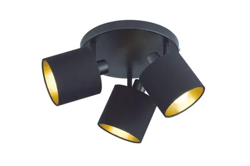 Tommy Spotlight 3L  E14 mattsvart/ guld - Matt svart/Guld - Belysning & el - Ljuskällor & glödlampor - Spotlight & downlight