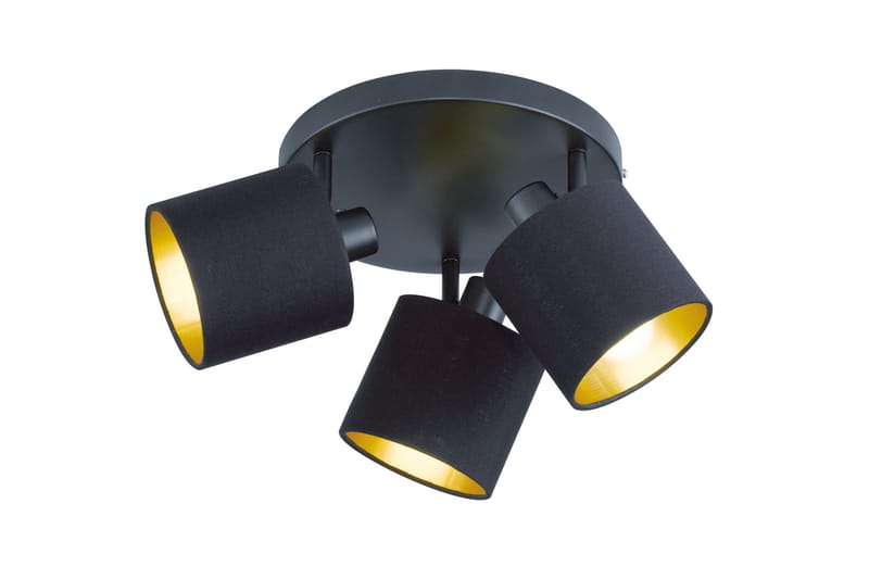 Tommy Spotlight 3L  E14 mattsvart/ guld - Matt svart/Guld - Belysning & el - Ljuskällor & glödlampor - Spotlight & downlight - Takspotlight