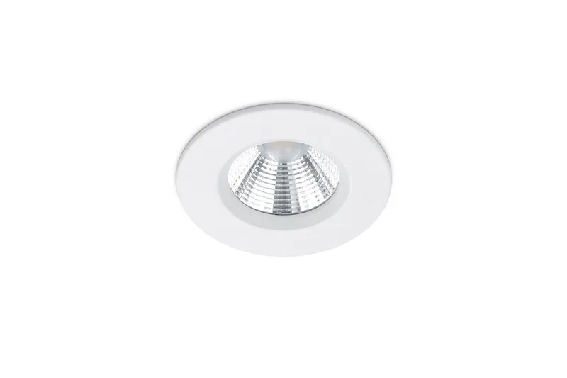 Zagros LED infälld Spotlight IP65 mattvit rund, Vit