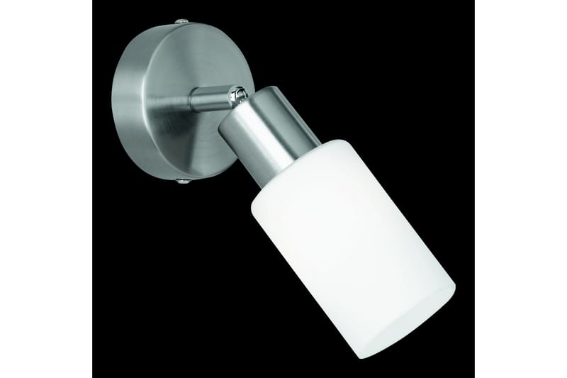 Mars Spotlight 1L E14 borstad stål/ vit, Borstad stål/Vit