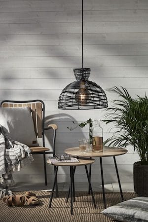 Runde Lampskärm 37.5 cm - svart - Belysning & el - Belysningstillbehör
