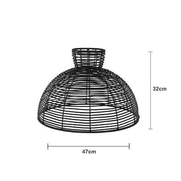Runde Lampskärm 47 cm - svart - Belysning & el - Belysningstillbehör