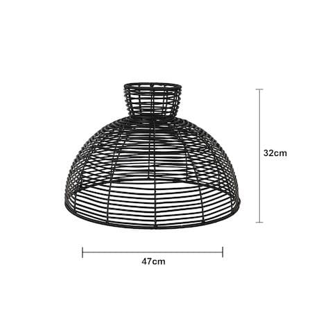 Runde Lampskärm 47 cm - svart - Belysning & el - Belysningstillbehör