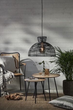 Runde Lampskärm 47 cm - svart - Belysning & el - Belysningstillbehör