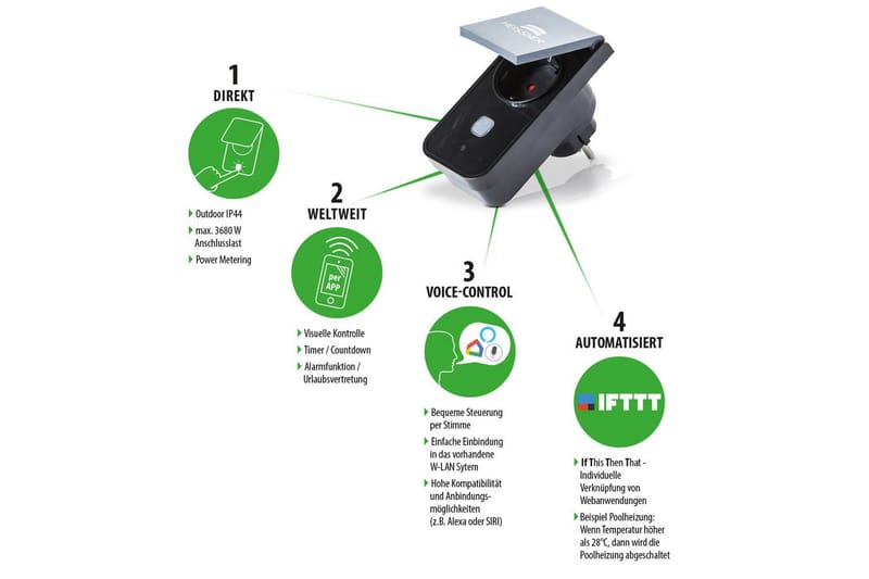 Smart Plug Heissner - Belysning & el - Utomhusbelysning