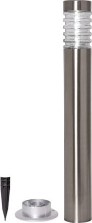 Bologna Solcellspollare 80 cm - silver/klart glas - Belysning & el - Utomhusbelysning