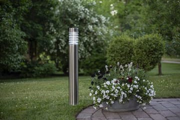 Bologna Solcellspollare 80 cm - silver/klart glas - Belysning & el - Utomhusbelysning