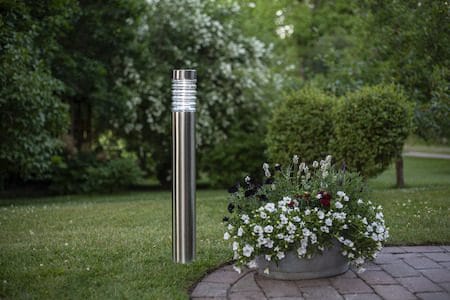 Bologna Solcellspollare 80 cm - silver/klart glas - Belysning & el - Utomhusbelysning