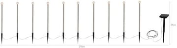 Bubbly 10-pin Solcellsdekoration 270 cm - silver - Belysning & el - Utomhusbelysning - Solcellslampa & solcellsbelysning