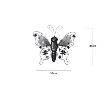 Butterfly Solcellsdekoration 39 cm - svart - Belysning & el - Utomhusbelysning - Solcellslampa & solcellsbelysning