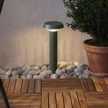 Casa Solcellspollare 45 cm - grön - Belysning & el - Utomhusbelysning
