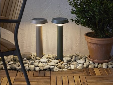 Casa Solcellspollare 45 cm - grön - Belysning & el - Utomhusbelysning