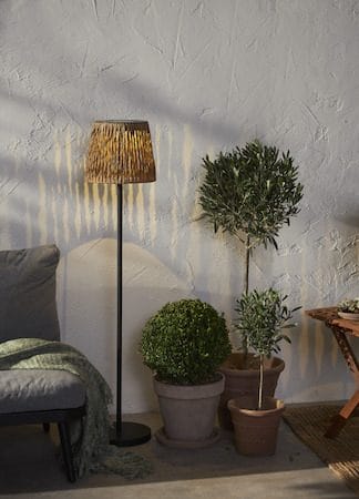 Cesta Solcellslampa 127 cm - brun och svart - Belysning & el - Utomhusbelysning - Solcellslampa & solcellsbelysning