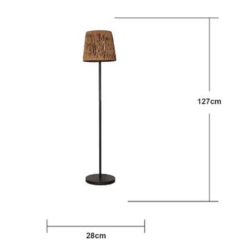 Cesta Solcellslampa 127 cm - brun och svart - Belysning & el - Utomhusbelysning - Solcellslampa & solcellsbelysning
