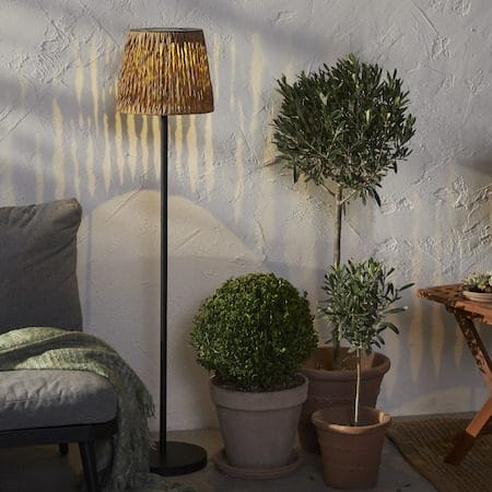 Cesta Solcellslampa 127 cm - brun och svart - Belysning & el - Utomhusbelysning - Solcellslampa & solcellsbelysning
