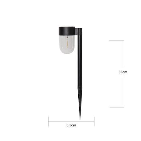 Cupola 2 pack Solcellspollare 30 cm - svart - Belysning & el - Utomhusbelysning