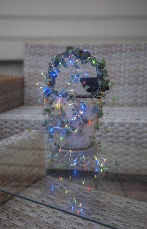 Dew Drop Solcellsslinga 500 cm - silver - Belysning & el - Utomhusbelysning - Solcellslampa & solcellsbelysning