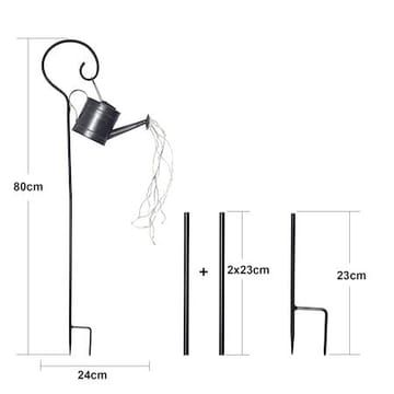 Dew Drop Water can Solcellsdekoration 80 cm - zink - Belysning & el - Utomhusbelysning - Solcellslampa & solcellsbelysning