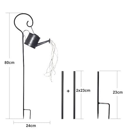 Dew Drop Water can Solcellsdekoration 80 cm - zink - Belysning & el - Utomhusbelysning - Solcellslampa & solcellsbelysning