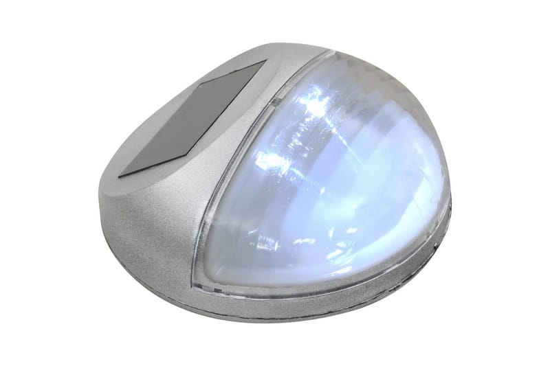 Soldrivna vägglampor 24 st LED runda silver - be Basic - Belysning & el - Utomhusbelysning - Fasadbelysning & vägglykta