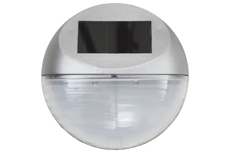 Soldrivna vägglampor 24 st LED runda silver - be Basic - Belysning & el - Utomhusbelysning - Fasadbelysning & vägglykta