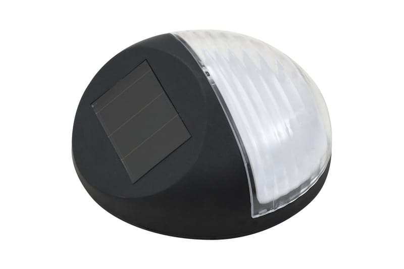Soldrivna vägglampor 24 st LED runda svart - be Basic - Utomhusbelysning - Fasadbelysning & vägglykta - Entrébelysning
