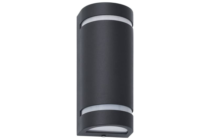 Utomhusvägglampa 2 st 35 W svart halvrund - Svart - Belysning & el - Utomhusbelysning - Fasadbelysning & vägglykta