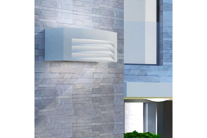 Utomhusvägglampa ljusgrå aluminium - Grå - Utomhusbelysning - Fasadbelysning & vägglykta - Entrébelysning