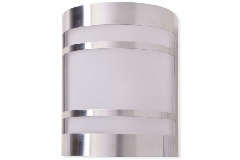 Utomhusvägglampa rostfritt stål - Silver - Belysning & el - Utomhusbelysning - Fasadbelysning & vägglykta