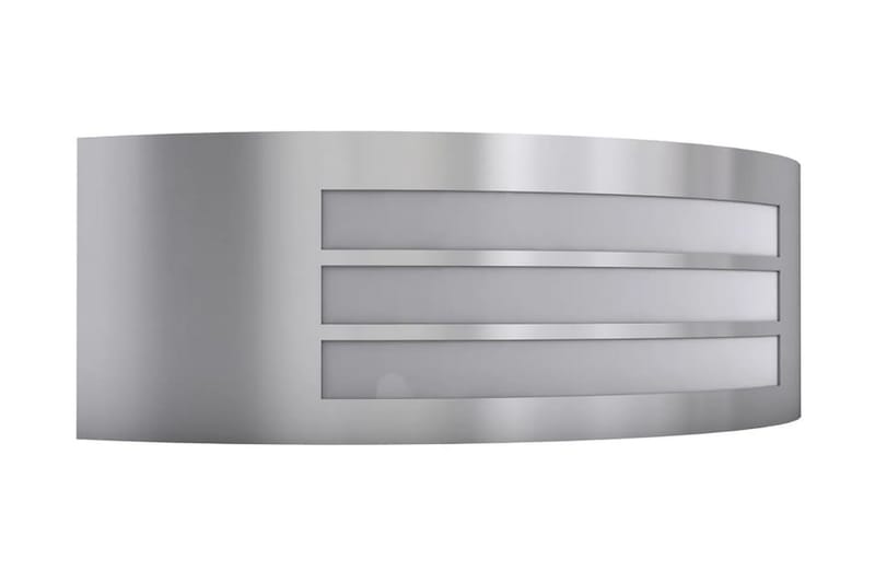 Utomhusvägglampa rostfritt stål - Silver - Utomhusbelysning - Fasadbelysning & vägglykta - Entrébelysning