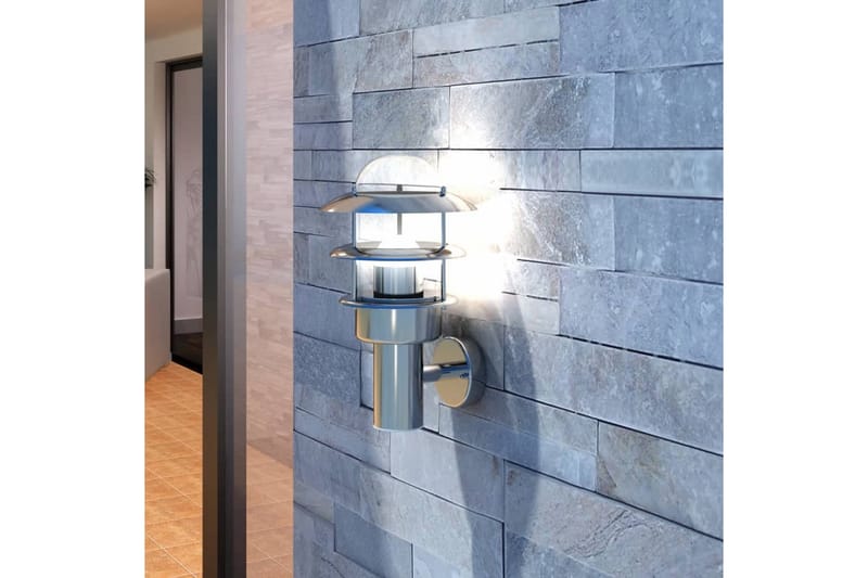 Vägglampa Restego ute- och inomhus - Silver - Belysning & el - Utomhusbelysning - Fasadbelysning & vägglykta