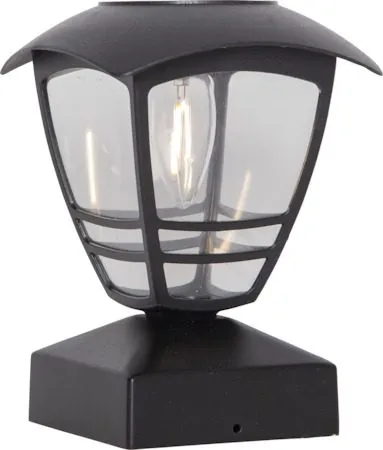 Felix Solcellsdekoration 14 cm, svart