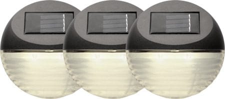 Fency 3 pack Solcellsvägglykta 11 cm - brun - Belysning & el - Utomhusbelysning - Solcellslampa & solcellsbelysning