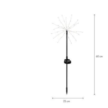 Firework Solar 2 pack Solcellsdekoration 60 cm - svart - Belysning & el - Utomhusbelysning - Solcellslampa & solcellsbelysning