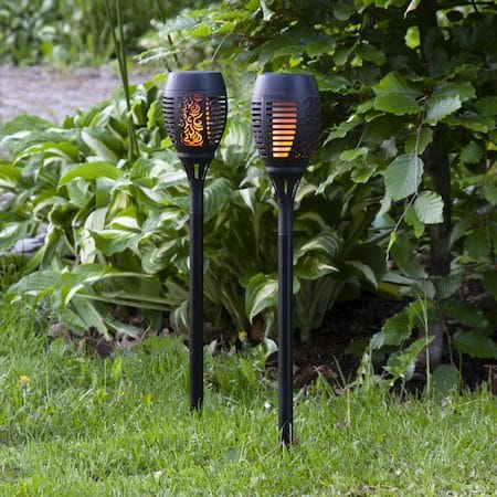 Flame 2 pack Solcellsfackla - svart - Belysning & el - Utomhusbelysning - Solcellslampa & solcellsbelysning