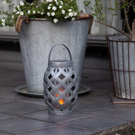 Flame Solcellslykta 15 cm - grå - Belysning & el - Utomhusbelysning - Solcellslampa & solcellsbelysning