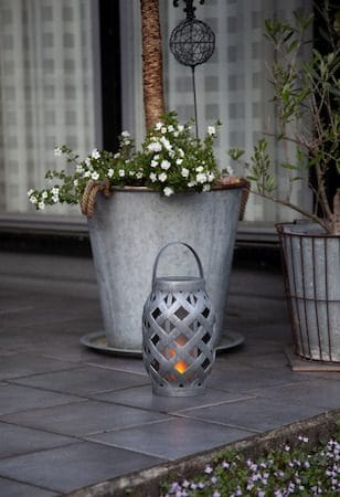 Flame Solcellslykta 15 cm - grå - Belysning & el - Utomhusbelysning - Solcellslampa & solcellsbelysning