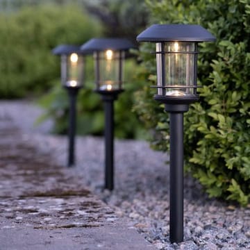 Fride 3 pack Solcellspollare 34 cm - svart - Belysning & el - Utomhusbelysning