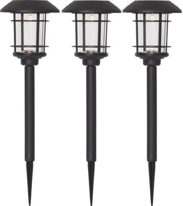 Fride 3 pack Solcellspollare 34 cm - svart - Belysning & el - Utomhusbelysning