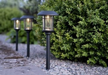 Fride 3 pack Solcellspollare 34 cm - svart - Belysning & el - Utomhusbelysning