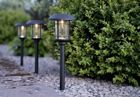 Fride 3 pack Solcellspollare 34 cm - svart - Belysning & el - Utomhusbelysning