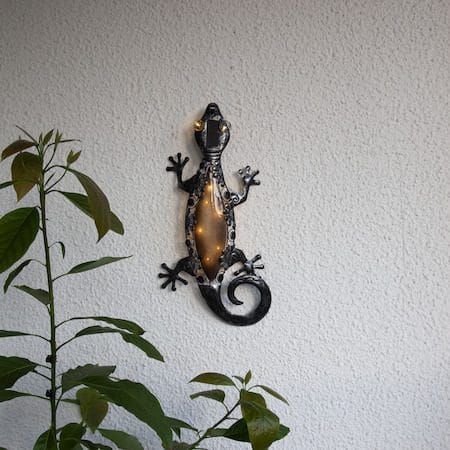 Gecko Solcellsdekoration 27 cm - svart - Belysning & el - Utomhusbelysning - Solcellslampa & solcellsbelysning
