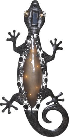 Gecko Solcellsdekoration 27 cm - svart - Belysning & el - Utomhusbelysning - Solcellslampa & solcellsbelysning