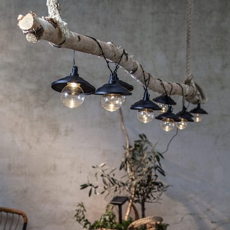 Globe Shade Solcellsslinga 180 cm - svart och transparent - Belysning & el - Utomhusbelysning - Solcellslampa & solcellsbelysning