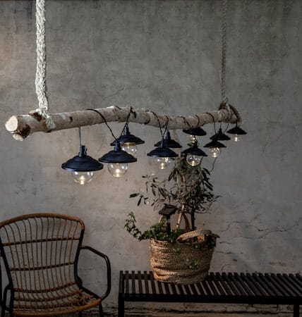 Globe Shade Solcellsslinga 180 cm - svart och transparent - Belysning & el - Utomhusbelysning - Solcellslampa & solcellsbelysning