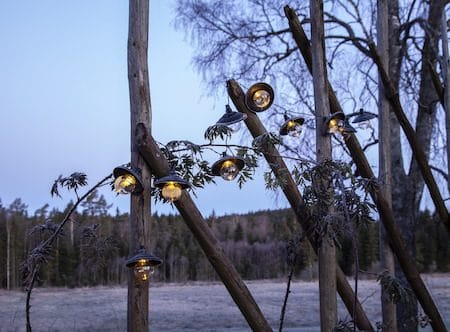 Globe Shade Solcellsslinga 180 cm - svart och transparent - Belysning & el - Utomhusbelysning - Solcellslampa & solcellsbelysning
