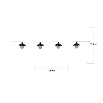 Globe Shade Solcellsslinga 180 cm - svart och transparent - Belysning & el - Utomhusbelysning - Solcellslampa & solcellsbelysning