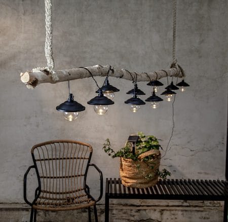 Globe Shade Solcellsslinga 180 cm - svart och transparent - Belysning & el - Utomhusbelysning - Solcellslampa & solcellsbelysning